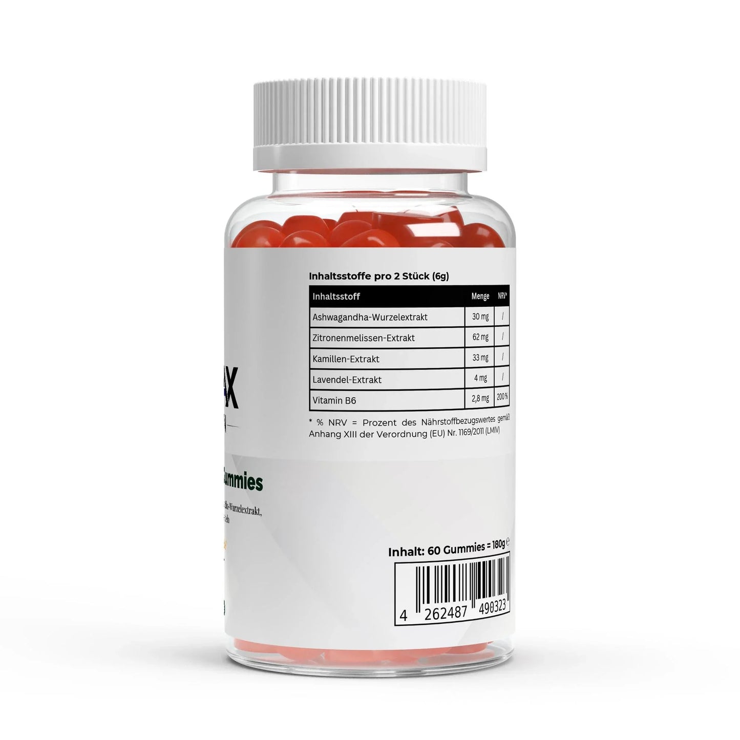 🌴 Ashwagandha + Витамин B6 дъвчащи бонбони – 60 броя - urmax