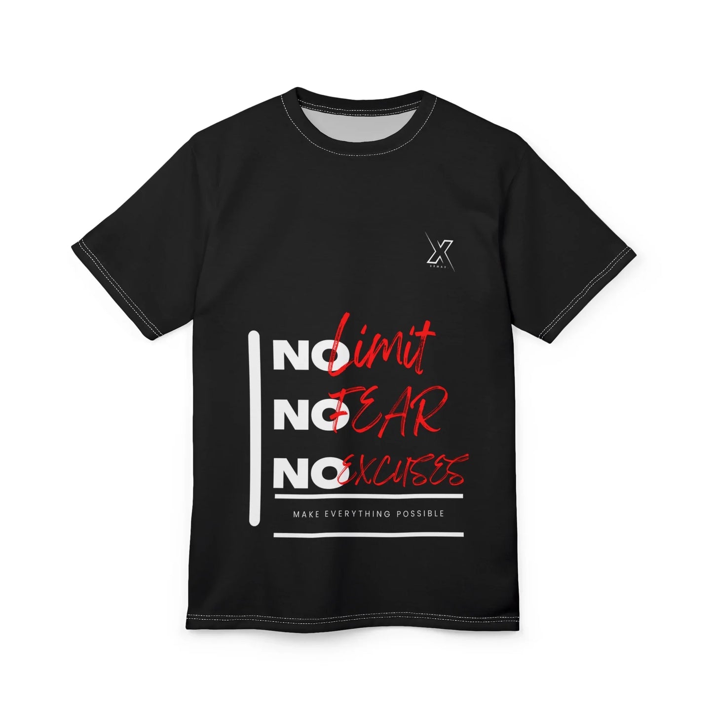 No Limit, No Fear, No Excuses – URMAX™ Fitness AOP T-Shirt - urmax