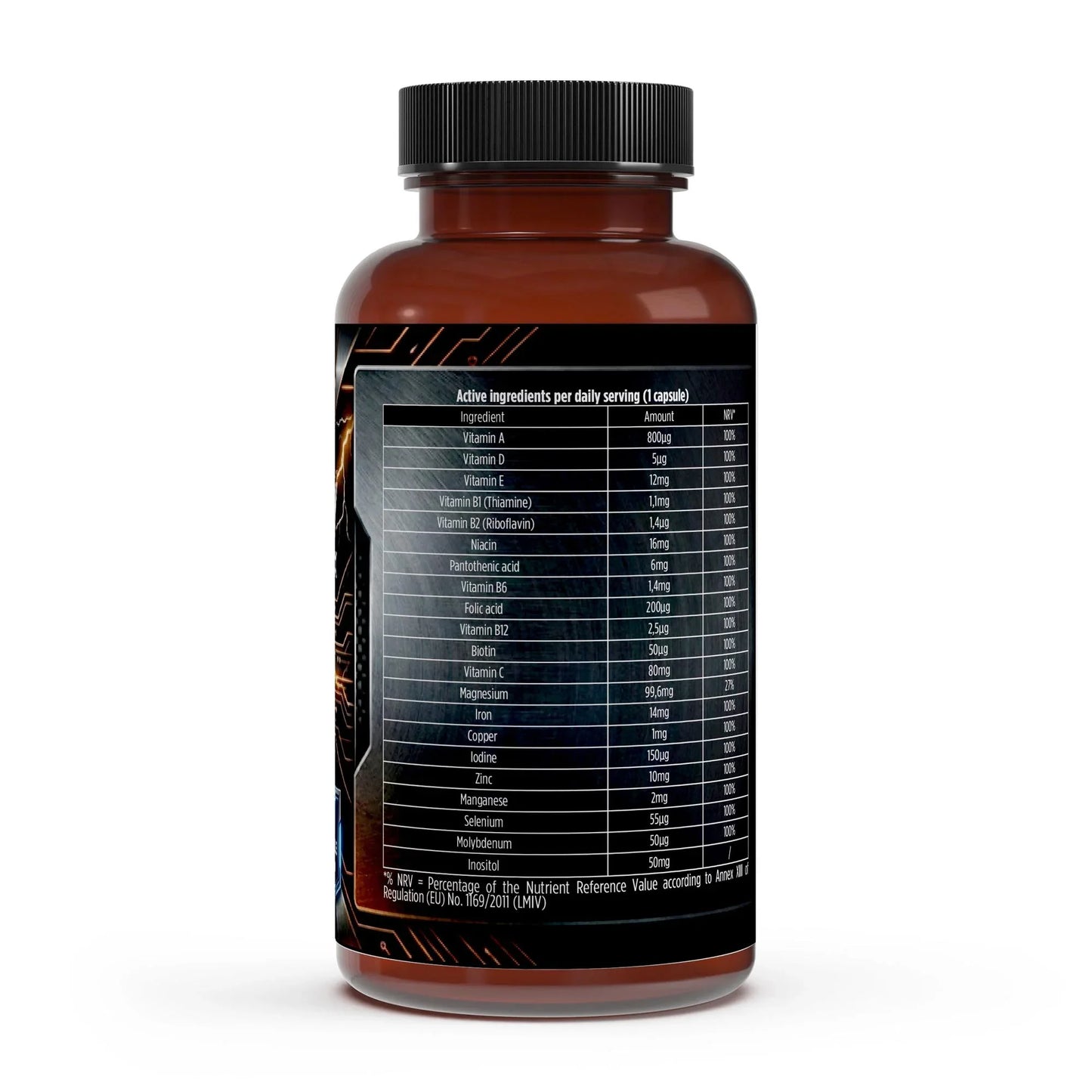 urmax dietary supplement bottle with detailed nutrition label and vitamin ingredients