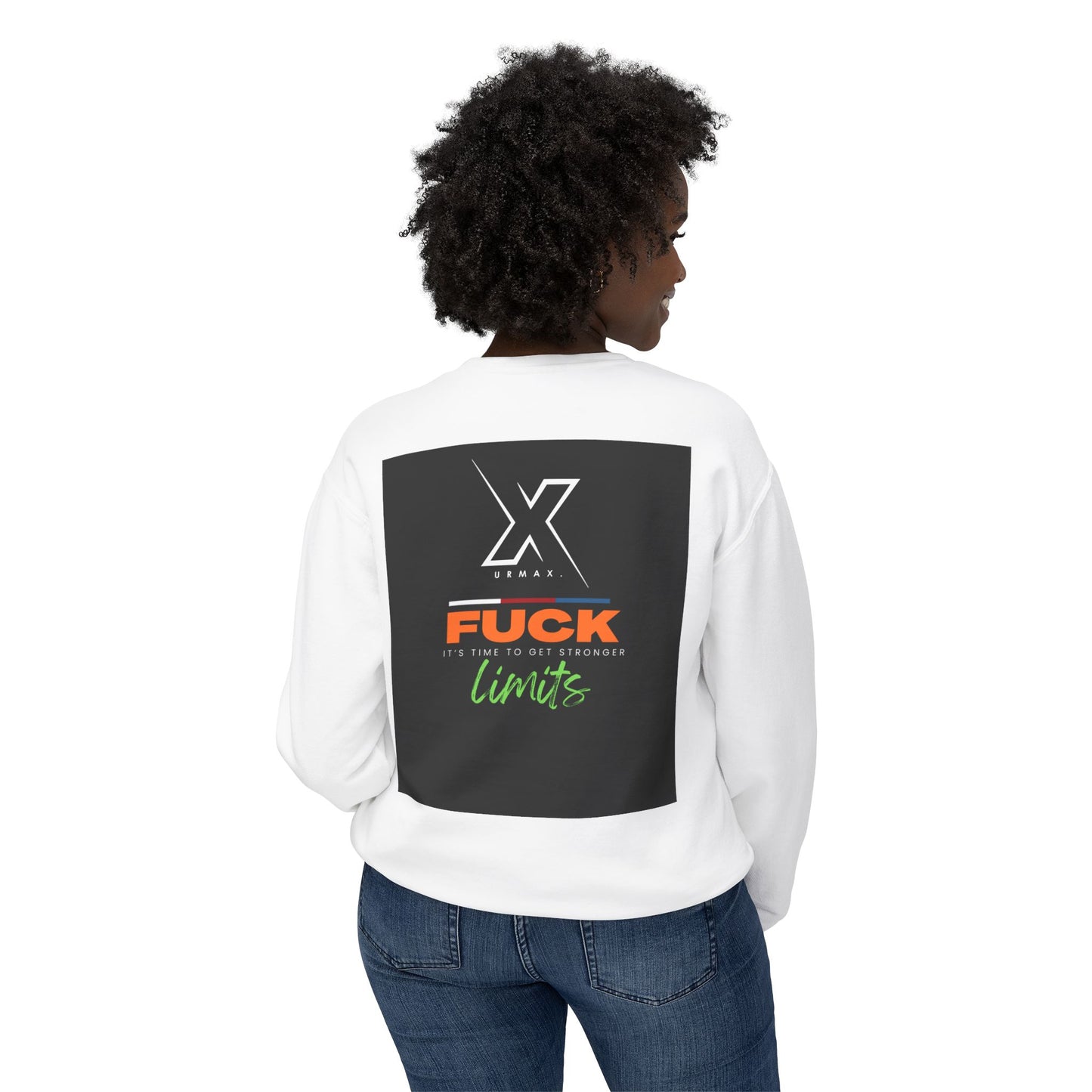 Crewneck Sweatshirt — “F**k Limits” Bold Graphic Crewneck