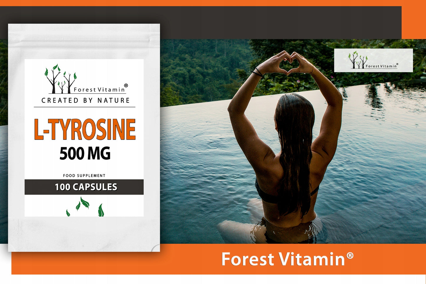 🧠 L-TYROSIN 500 mg – 100 Kapseln | Waldvitamin