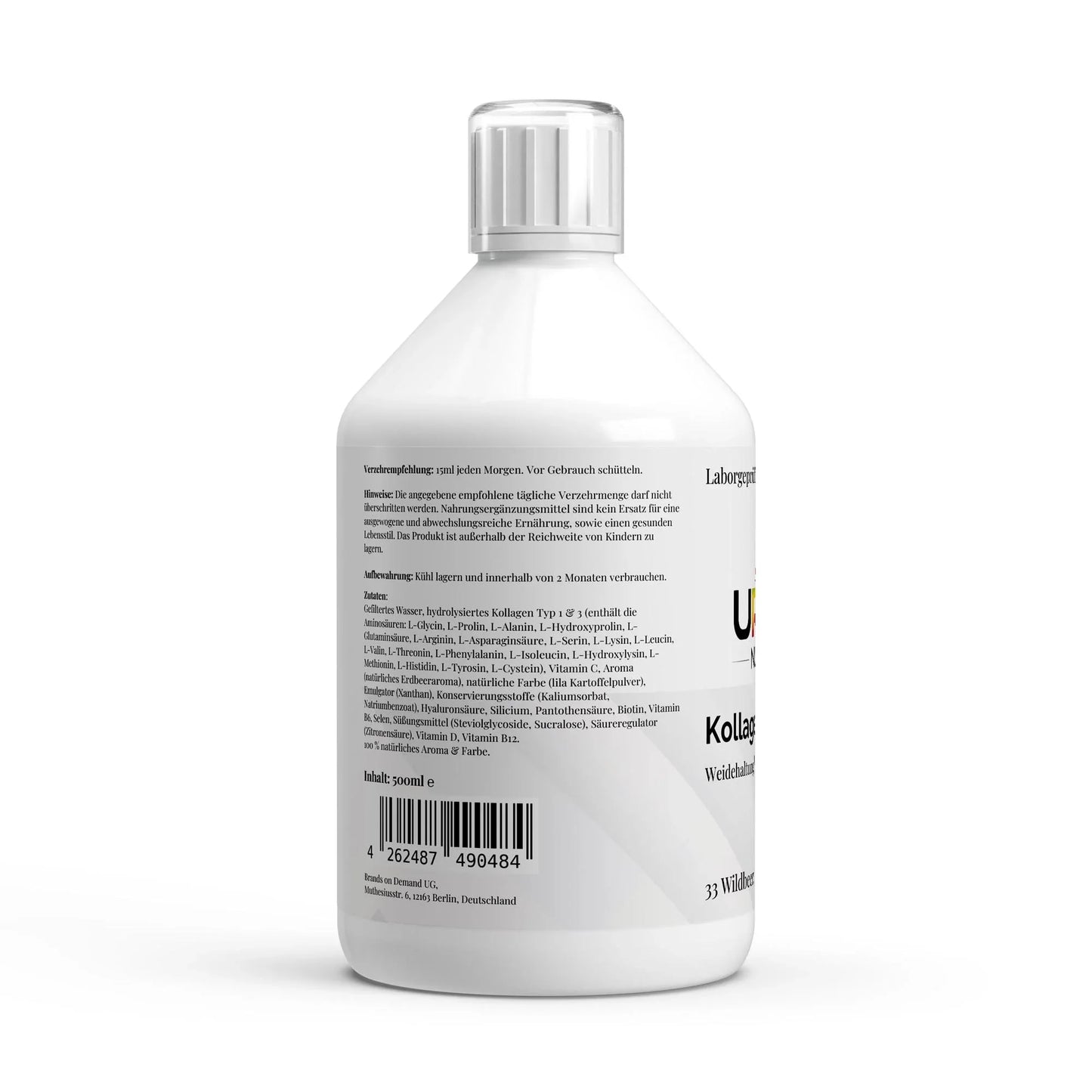 💖 Kollagen Vital PLUS+ – Shots с вкус на горски плодове – 500 ml - urmax