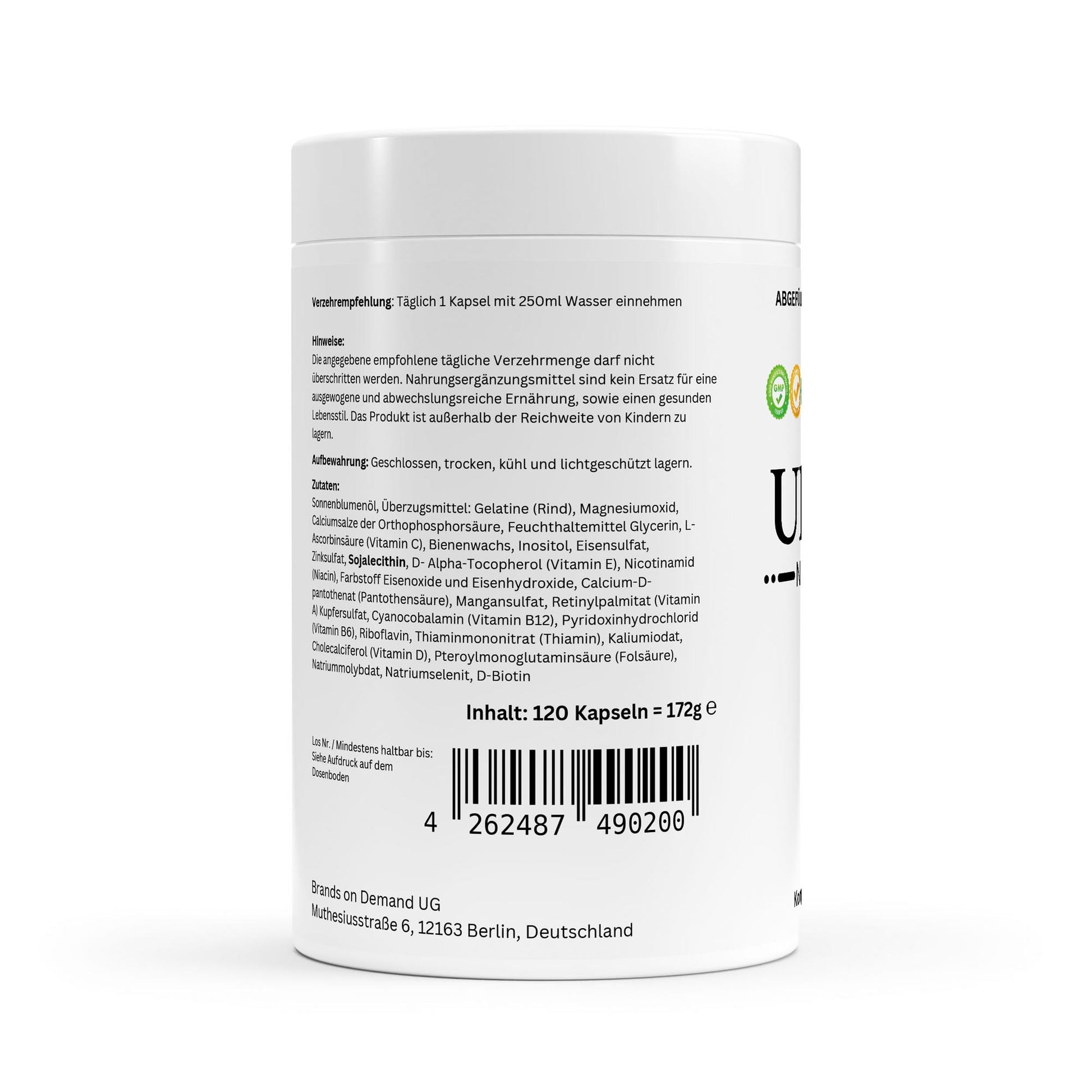 Multivitamin + ΠΠΈΠ½Π΅ΡΠ°Π»Π΅Π½ ΠΠΎΠΌΠΏΠ»Π΅ΠΊΡ β ΠΠ½Π΅ΡΠ³ΠΈΡ. ΠΠ°ΡΠΈΡΠ°. ΠΠ°Π»Π°Π½Ρ. ΠΡΠ΅ΠΊΠΈ Π΄Π΅Π½. 120 ΠΊΠ°ΠΏΡΡΠ»ΠΈ - urmax