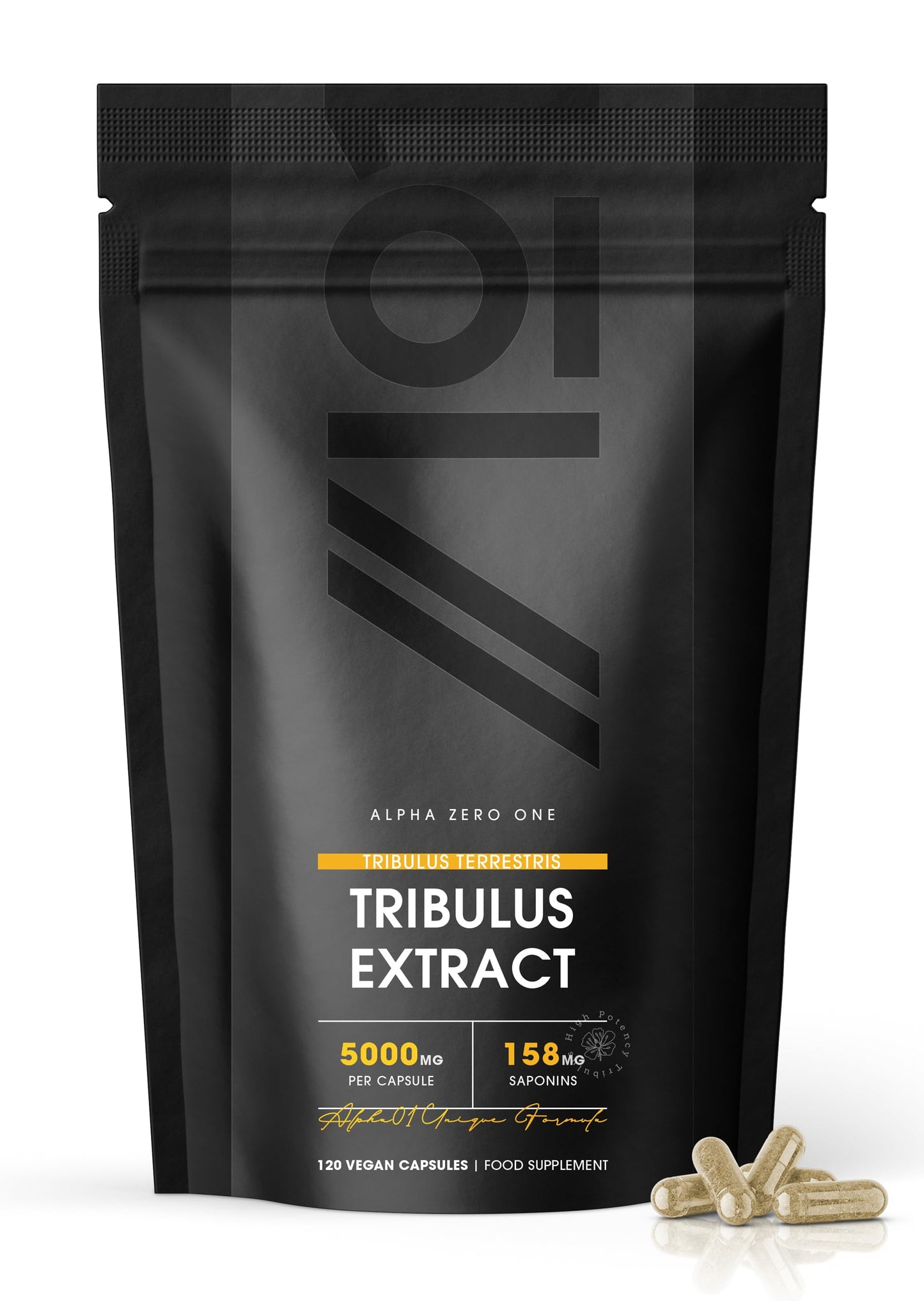 💥 Tribulus Terrestris 5000 mg – 120 веган капсули