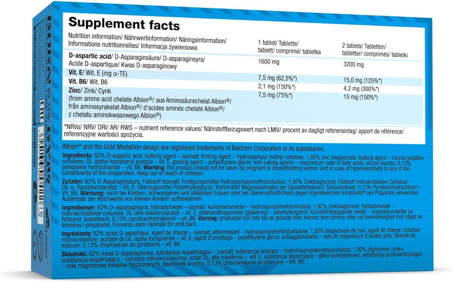 DAA XTREME 60 Tabletten | Testosteron-Booster | Testosteron-Booster für Männer | Anabole Pillen für Muskelwachstum - urmax