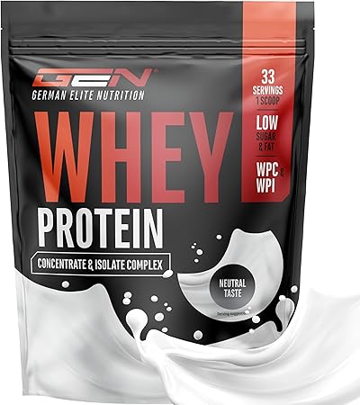 🔥 Whey Protein Complex - 1kg! 💪 Isolate + Concentrate for maximum digestibility and lean muscle mass!