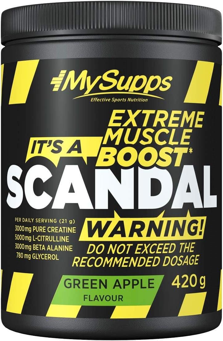 🔥 MY SUPPS SCANDAL PRE-WORKOUT BOOSTER | 420g | Geschmack: Wassermelone 🍉 | Deutsche Qualität 💪