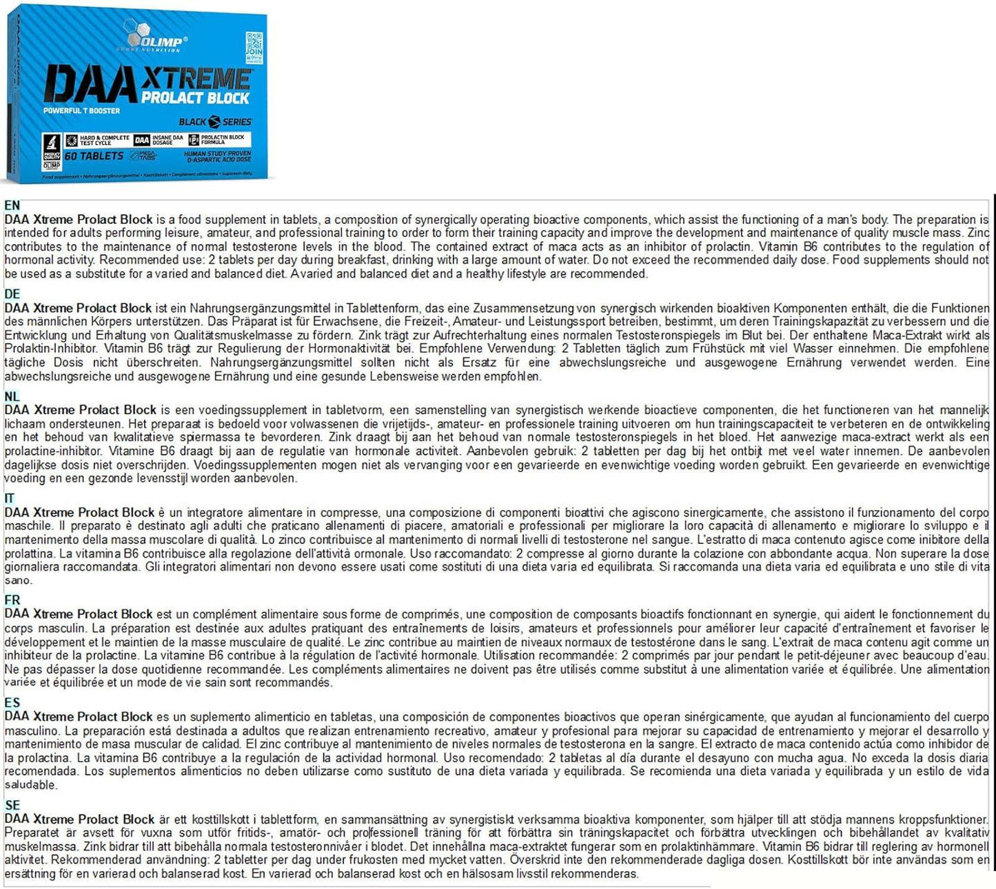 DAA XTREME 60 Tabletten | Testosteron-Booster | Testosteron-Booster für Männer | Anabole Pillen für Muskelwachstum - urmax