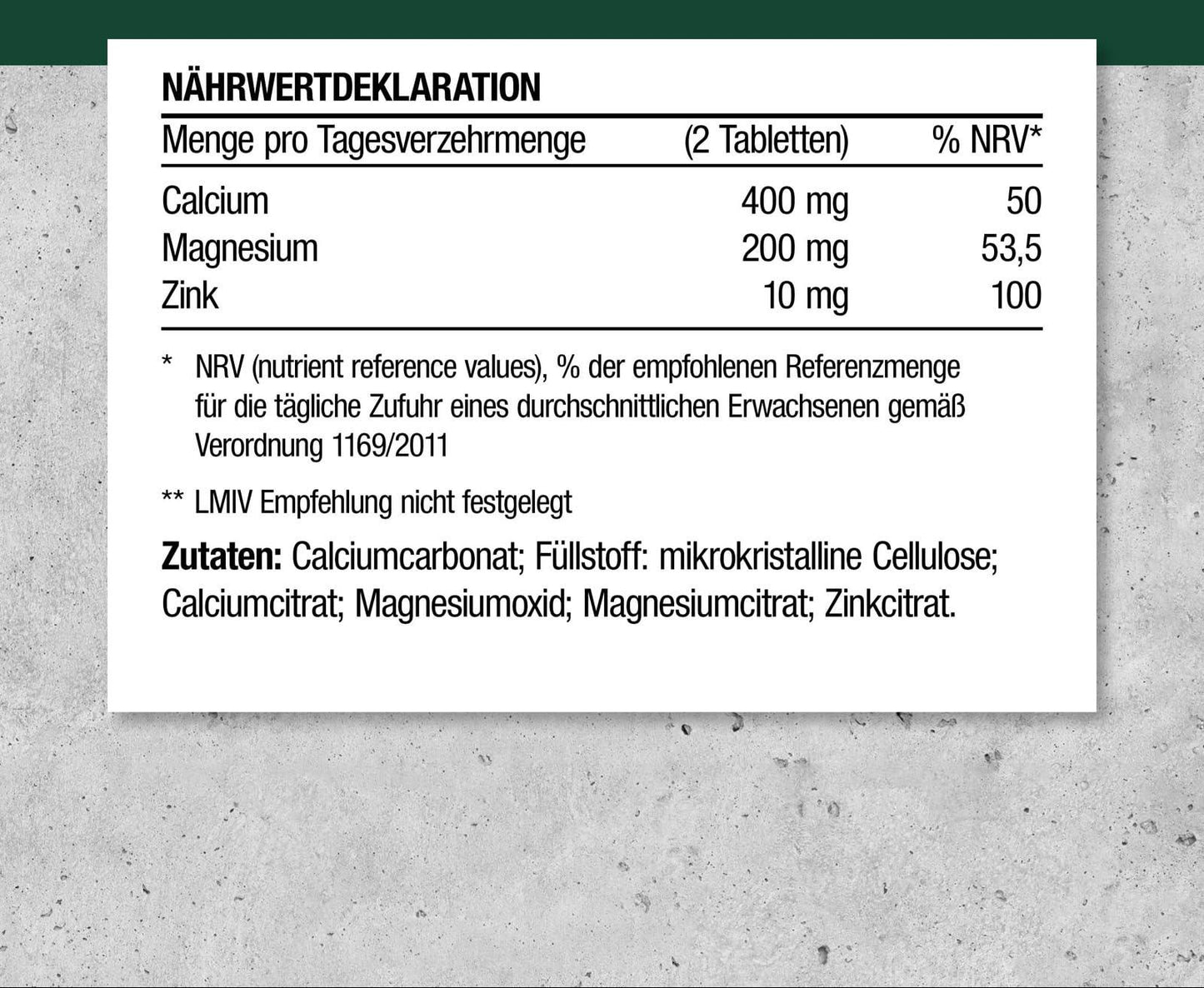 Calcium & Magnesium & Zinc – Highly Dosed Mineral Complex – 3 Essential Minerals in a (100 Tablets) - urmax