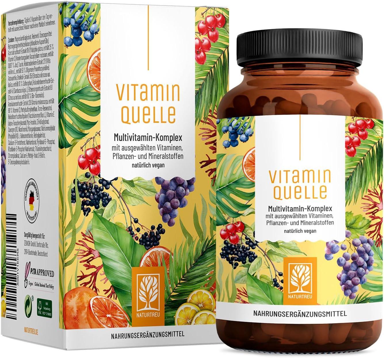 All in One Multivitamin & Minerals Complex - 35 Valuable A-Z Vitamins and Minerals - Multi Vitamin Capsules High Dose - Vegan and Without Unnecessary Additives - urmax