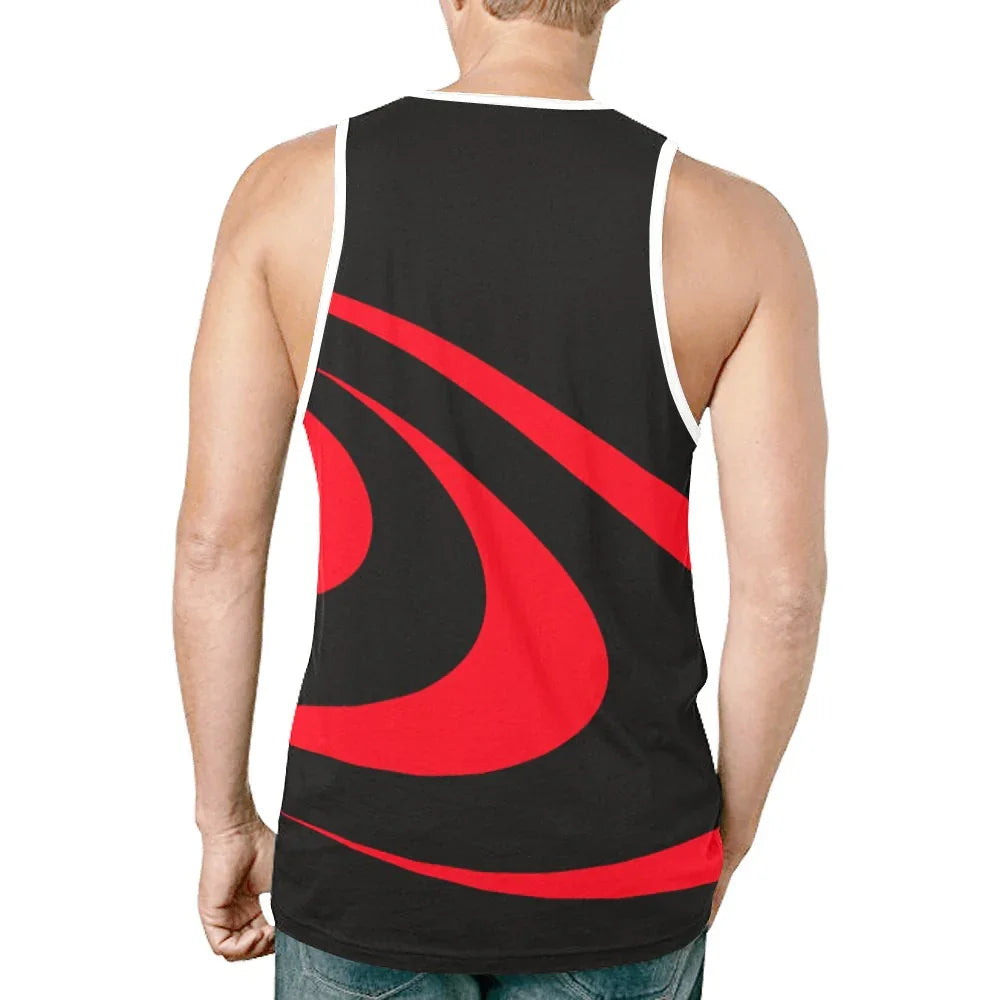 Red Vortex Performance Tank – Kraft, Schnelligkeit und maskuline Präsenz