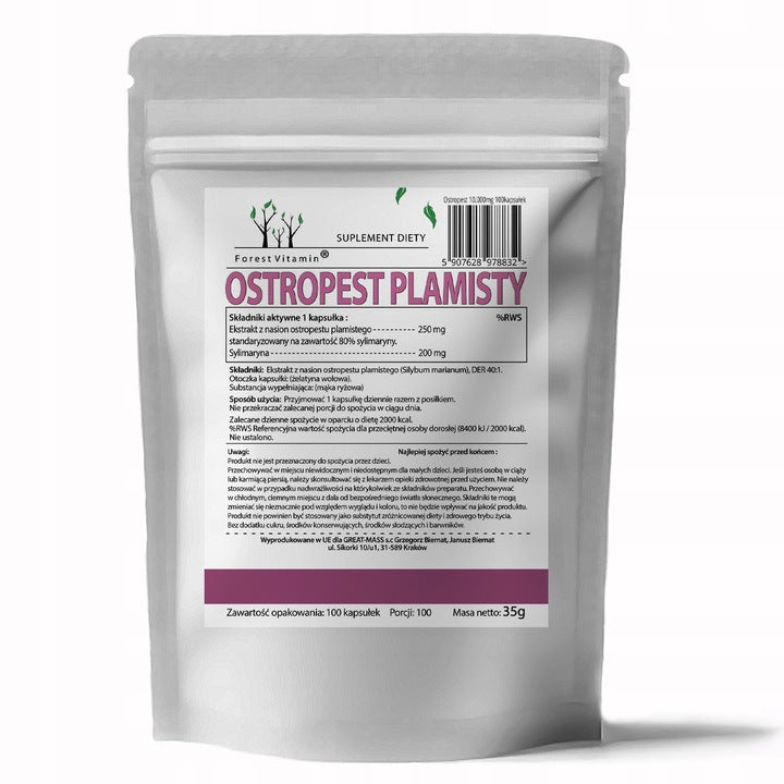 🟢 WALD-MARIENDISTEL 10000 mg – 100 Kapseln. Kraftvolle Formel mit 80 % Silymarin für Entgiftung, Leber und allgemeine Gesundheit!