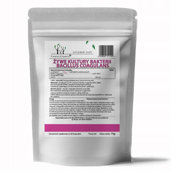 🦠 PROBIOTISCH LactoSpore + INULIN – 60 Kapseln | Waldvitamin