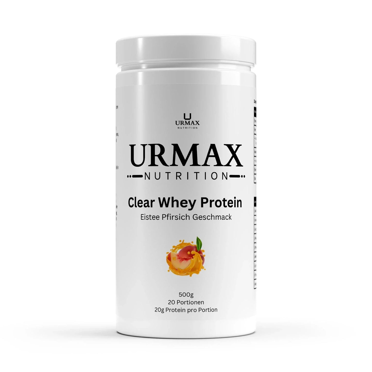 🥤 CLEAR WHEY PROTEIN – EISTEE PFIRSICH – 500g - urmax