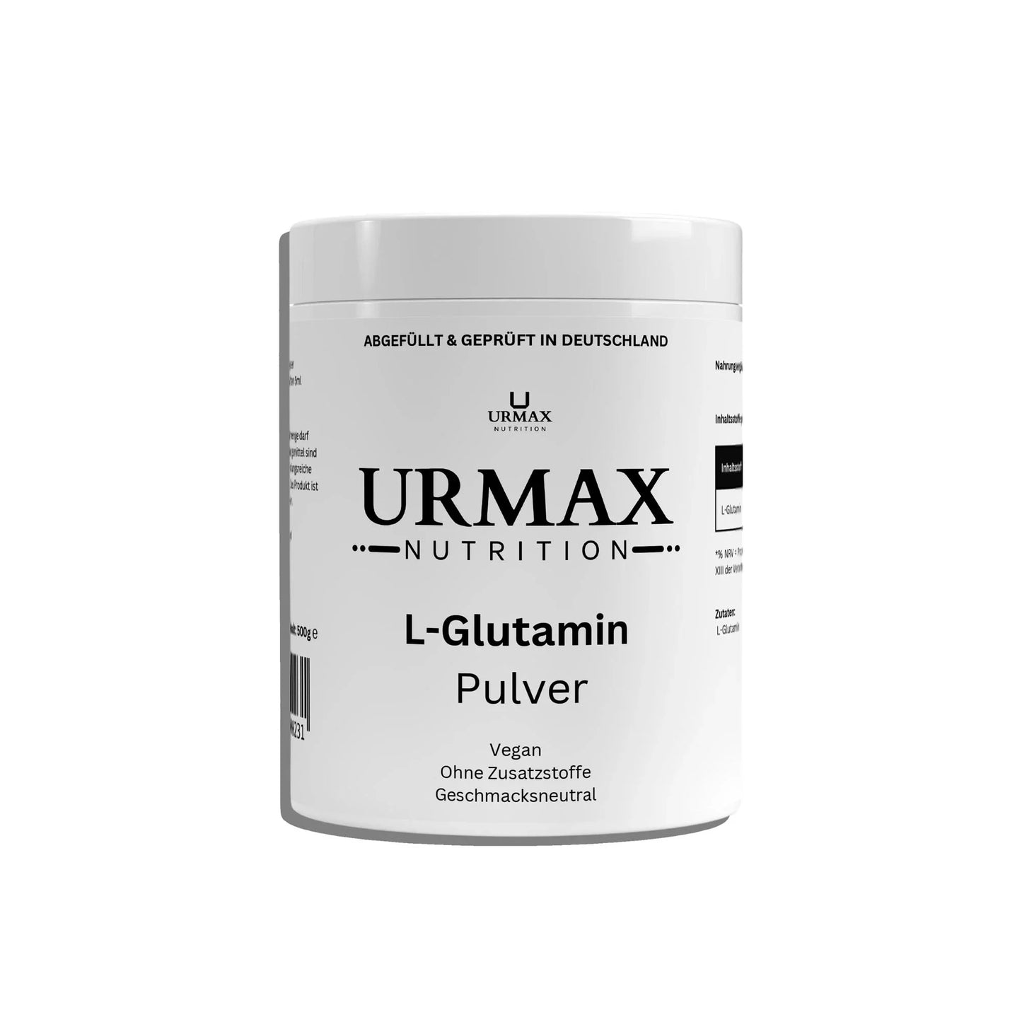 💪 L-Глутамин на прах – 500g - urmax