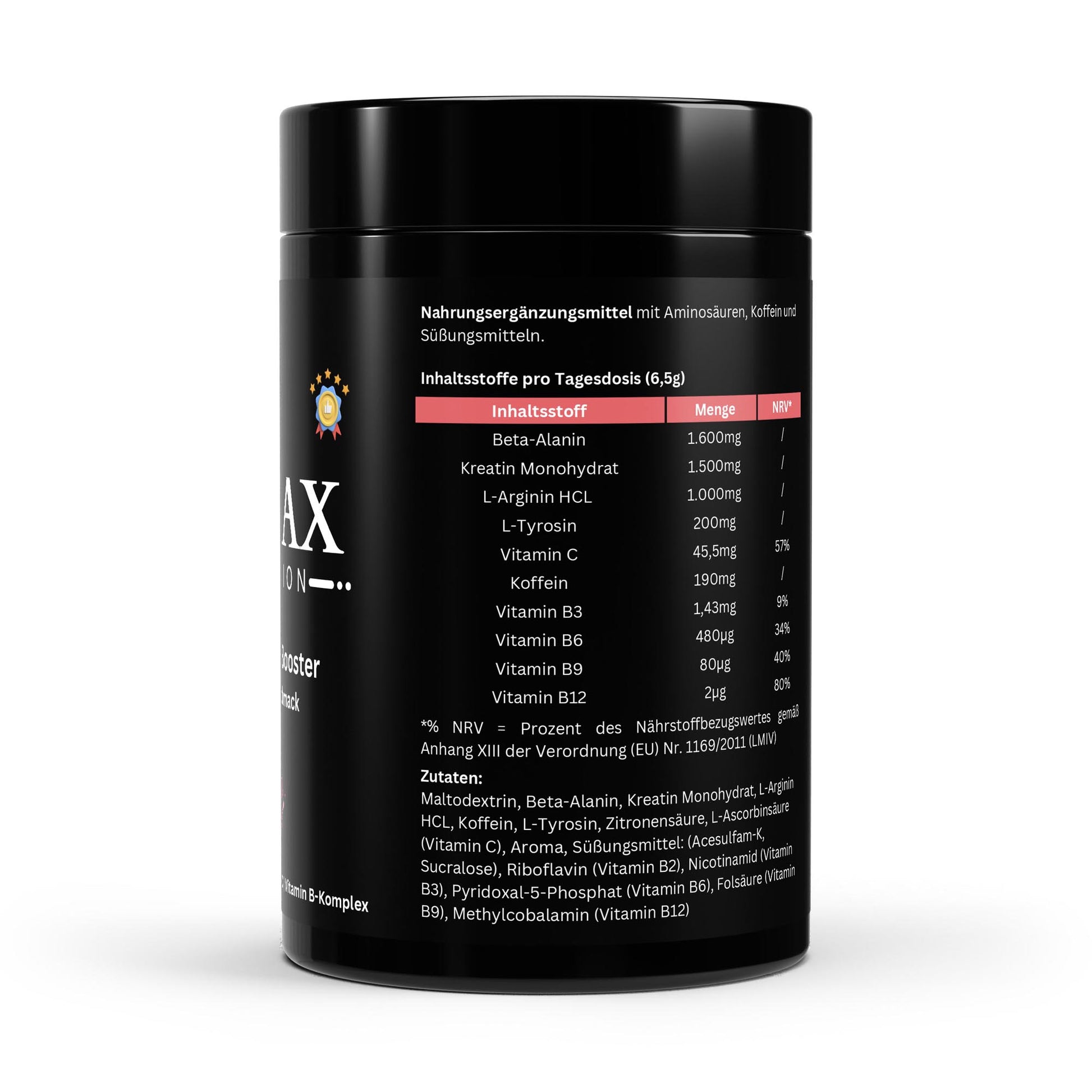 Pre-Workout Booster – Малина – 520 g Максимум енергия. Остър фокус. Дива тренировка – с вкус на сочна малина! - urmax