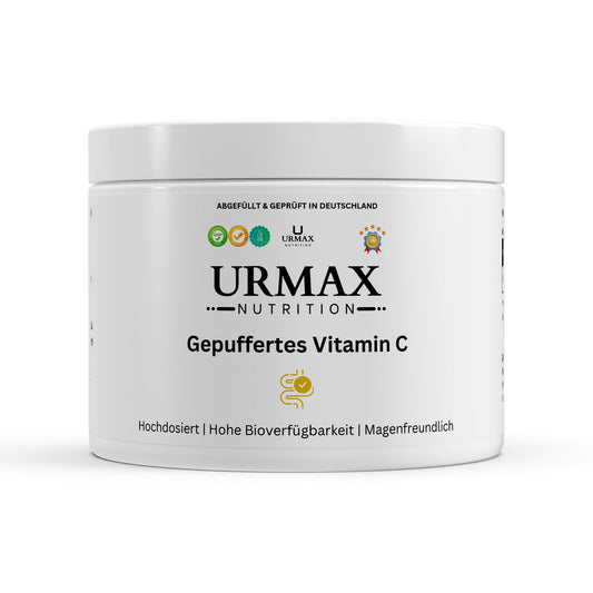 🍊 Витамин C (буфериран) Нежен към стомаха, мощен за имунитета! 500 mg – 360 капсули - urmax