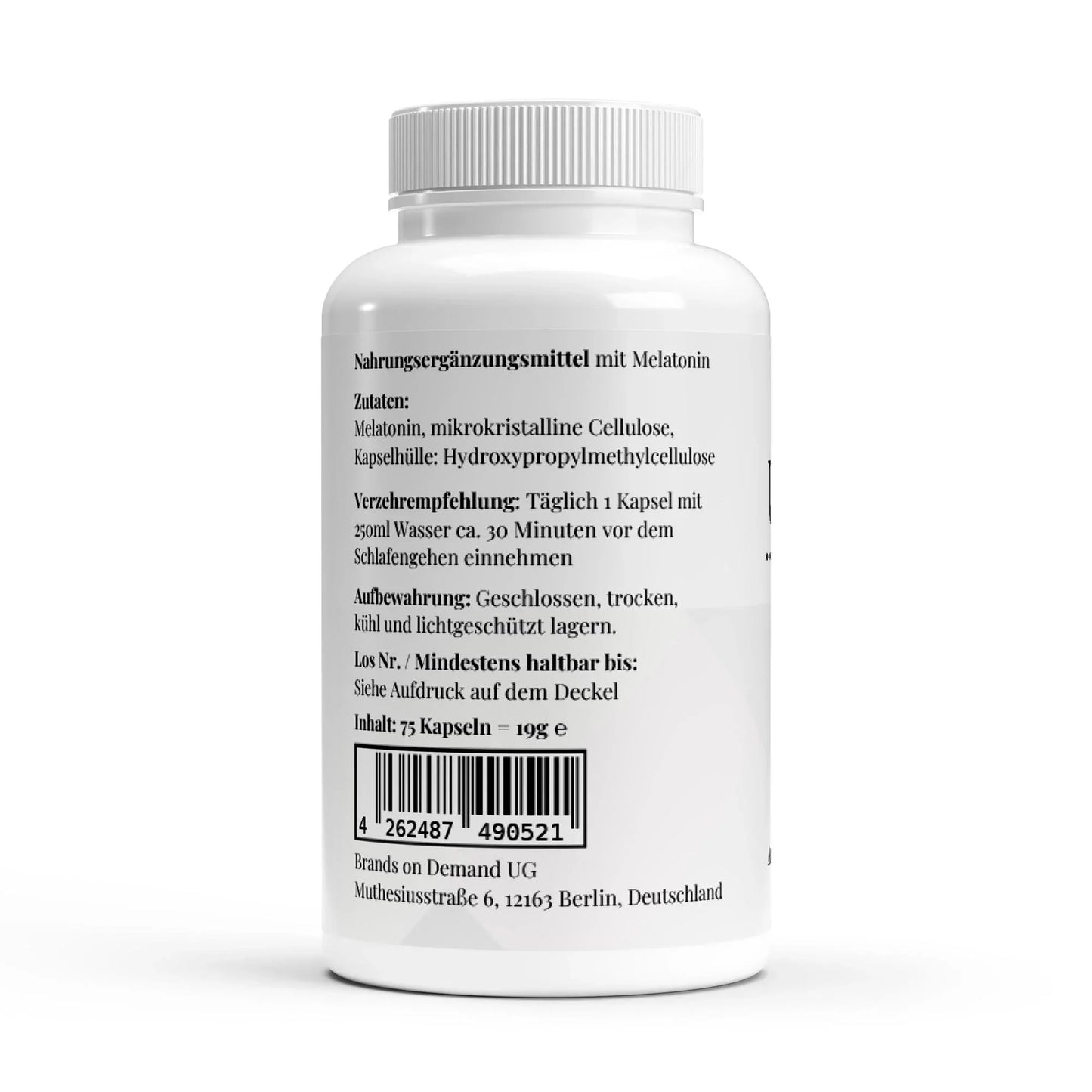 🌙 Melatonin – 75 капсули - urmax