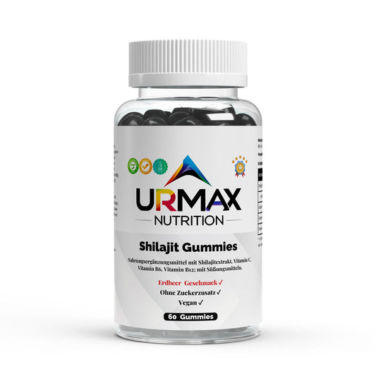 🔥 Shilajit + Витамини C, B6, B12 дъвчащи бонбони 60 броя - Енергия от природата – без захар, без компромиси, 100% веган! - urmax