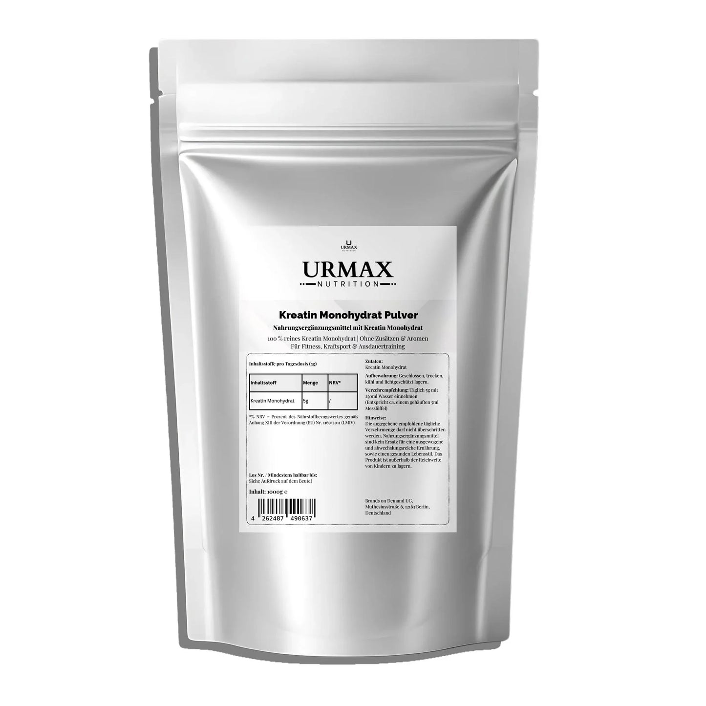 💪 Kreatin Monohydrat – 1000g - urmax