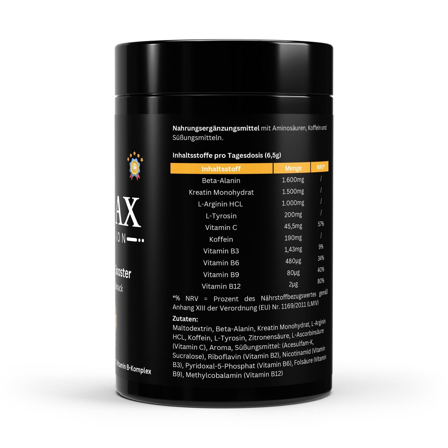 Pre-Workout Booster – Портокал – 520 g Енергия. Напомпване. Яростен фокус – с вкус на свеж портокал! - urmax