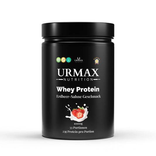 Premium Whey Protein – Ягода – 1000 g Чист протеин и свеж ягодов вкус – перфектната комбинация за възстановяване, сила и резултати! - urmax