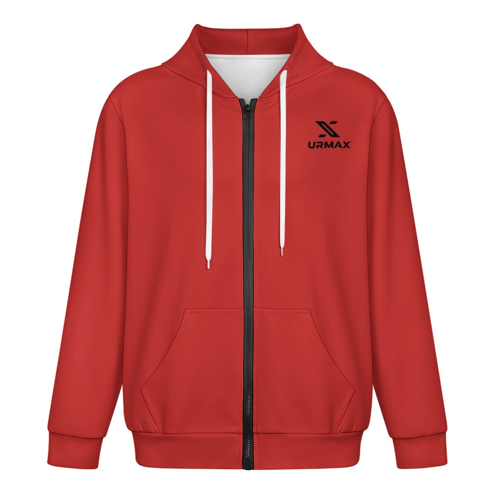 URMAX™ Herren Urban Zip Sweatshirt – FireBrick Edition