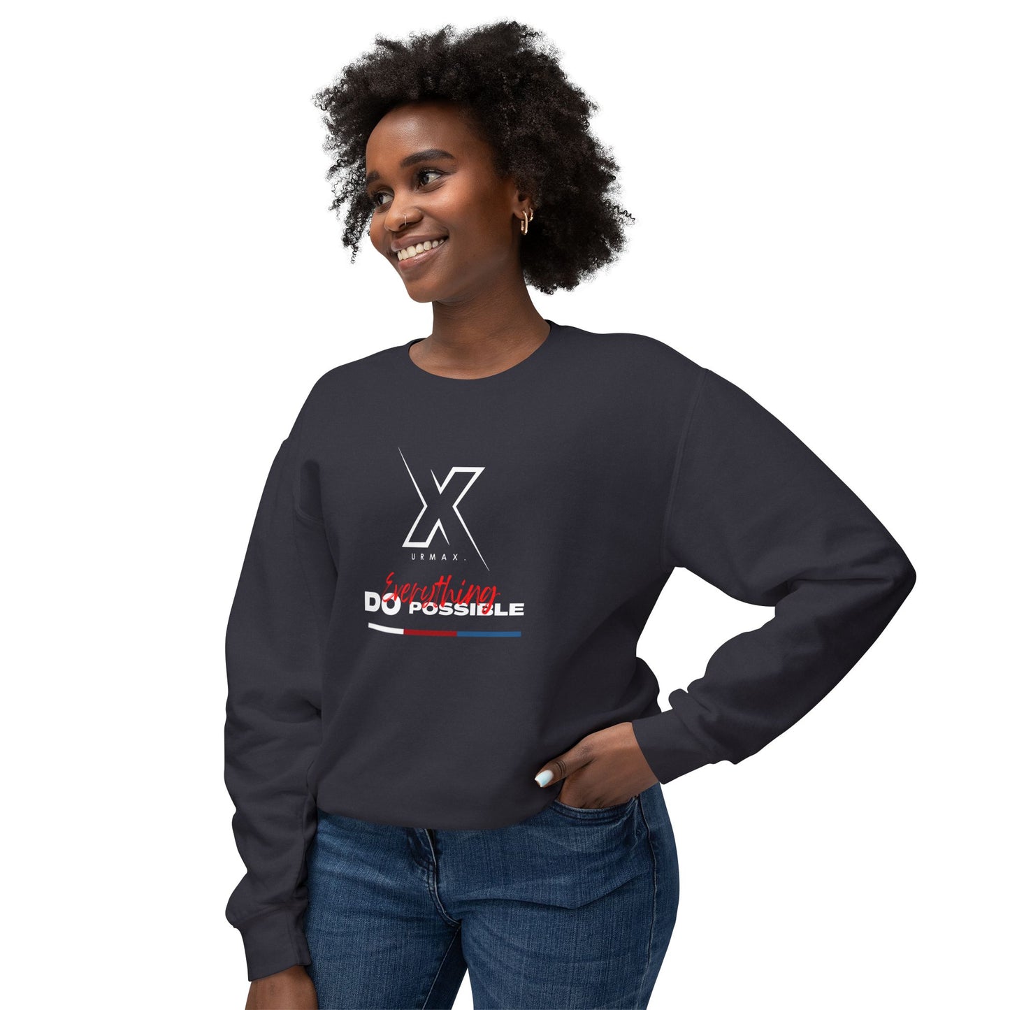 URMAX™ Motivational Crewneck Sweatshirt – "Everything is Possible"