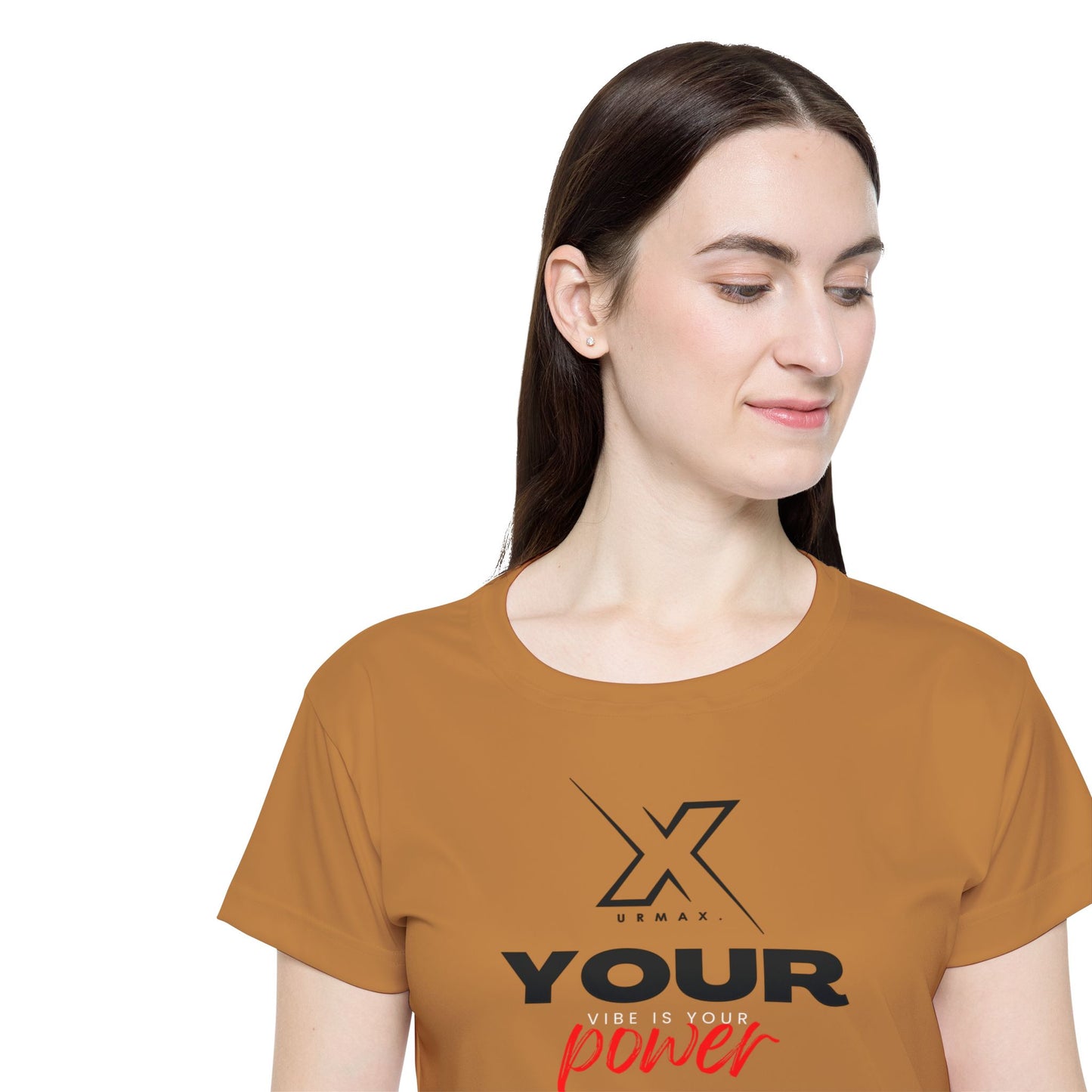 URMAX™ Women's Sports T-Shirt – Your Vibration is Your Strength | Fitness Clothing with Style
