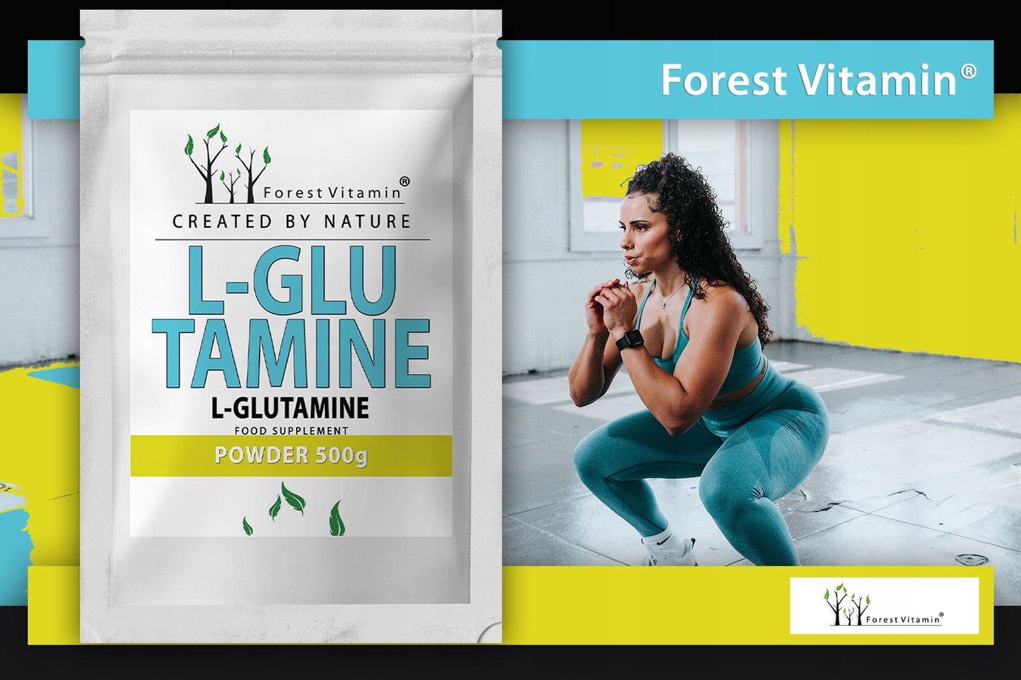 💪 Forest Vitamin L-Glutamin – 100 % reines Glutamin für maximale Erholung! ⚡🏋️