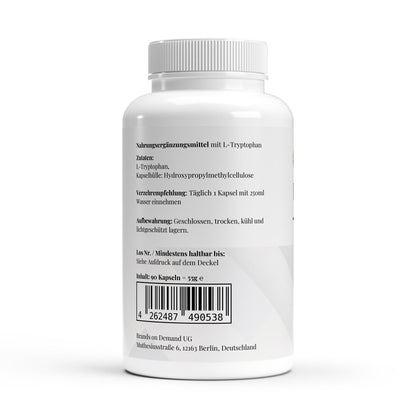 🌿 L-Tryptophan 90 капсули - Спокойствие. Баланс. По-добър сън. - urmax