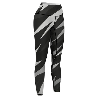 Shadow Motion Yoga Leggings – Silver Phantom