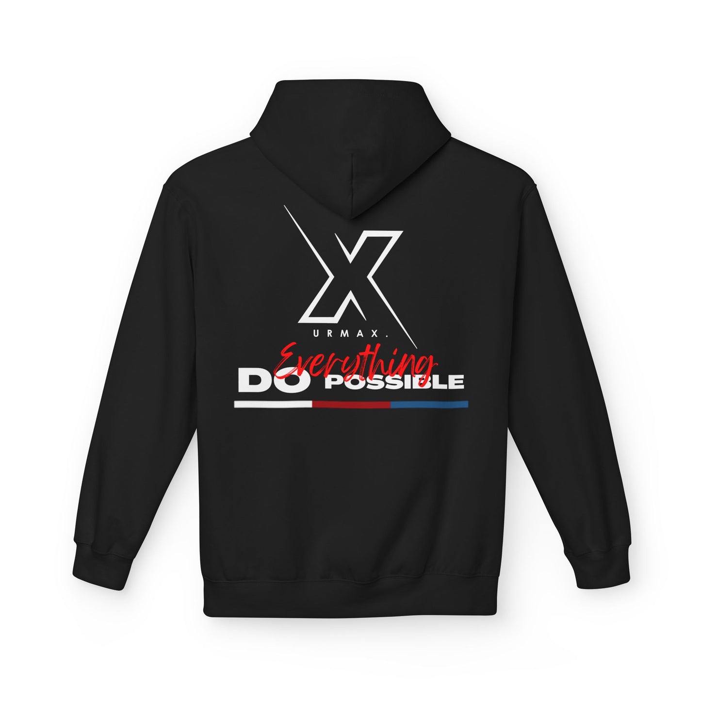 URMAX™ Motivational Fleece Hoodie – “Do Everything Possible”