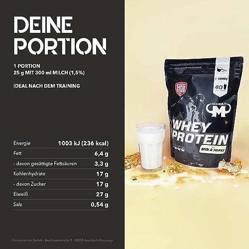 🥛 Mammut Nutrition Whey Protein – 1 кг | 27 г Протеин на Доза | Висококачествен Суроватъчен Протеин с BCAA | Идеален за Мускулен Растеж и Възстановяване 🏆 Перфектен за атлети, бодибилдъри и всеки, който иска да увеличи своята мускулна маса! - urmax