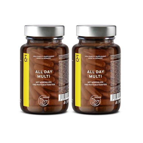 Multivitamin Capsules High Dose - 30 Valuable Vitamins A-Z, Minerals, Trace Elements & Plant Extracts - All In One Premium Multi Vitamins - Natural & Vegan - urmax