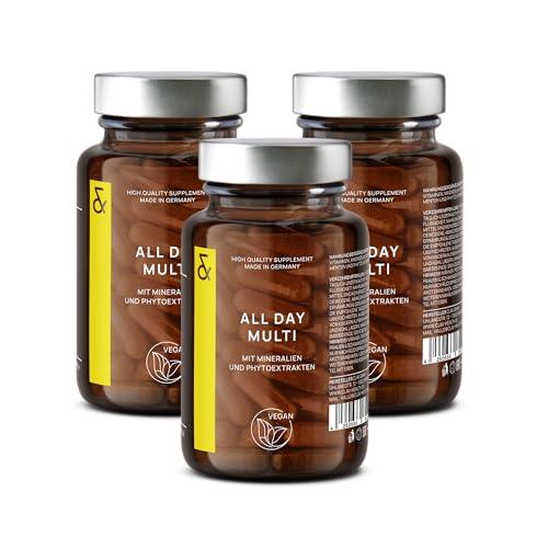 Multivitamin Capsules High Dose - 30 Valuable Vitamins A-Z, Minerals, Trace Elements & Plant Extracts - All In One Premium Multi Vitamins - Natural & Vegan - urmax