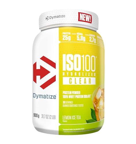 Dymatize ISO 100 Hydrolyzed Clear – 900g | 28 Порции | Различни плодови вкусове 🍓 🔹 Висококачествен хидролизиран суроватъчен протеин изолат за максимално възстановяване! - urmax