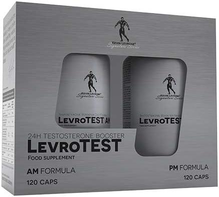 Kevin Levrone LevroTest (AM PM Formula) 2er pack x 120 Kapseln - Testosteron Booster - AM Formel und PM Formel - Rhodiola Rosea - Vitamin B - Bockshornklee - Zink - Tribulus Terrestris - urmax
