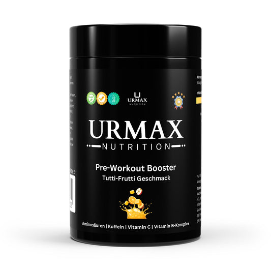 Pre-Workout Booster – Tutti Frutti 520 g – Фокус. Сила. Енергия с вкус на плодова експлозия! - urmax