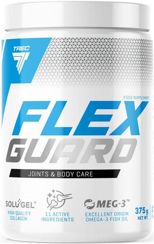 Trec Nutrition Flex Guard – 375 g (Orange und Mango) 💪 Gelenk- und Sehnenergänzung mit Kollagen Typ I, MSM, Glucosaminsulfat, Omega-3, Kalzium und Hyaluronsäure.