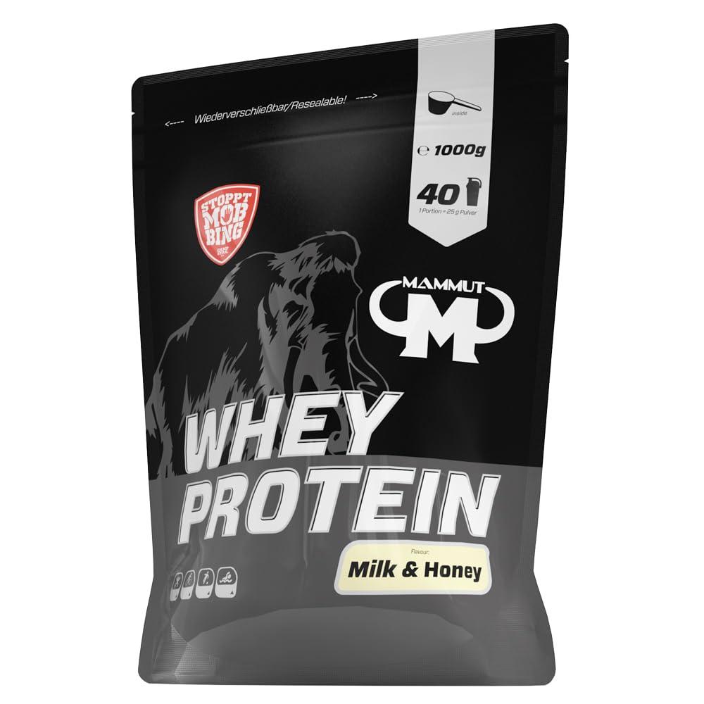 🥛 Mammut Nutrition Whey Protein – 1 кг | 27 г Протеин на Доза | Висококачествен Суроватъчен Протеин с BCAA | Идеален за Мускулен Растеж и Възстановяване 🏆 Перфектен за атлети, бодибилдъри и всеки, който иска да увеличи своята мускулна маса! - urmax