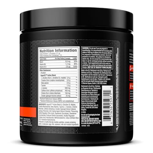 ⚡ MuscleTech Vapor X5 Pre-Workout | 252 г | 30 Дози | Бустер за Енергия и Издръжливост - urmax