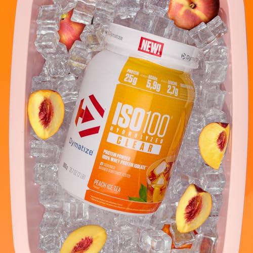 Dymatize ISO 100 Hydrolyzed Clear – 900g | 28 Порции | Различни плодови вкусове 🍓 🔹 Висококачествен хидролизиран суроватъчен протеин изолат за максимално възстановяване! - urmax