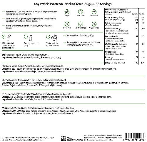 Protein Works Soja Protein 90 Изолат| 100% Веган, от устойчиво земеделие | Нискомаслено, без добавена захар | Без глутен | 2 кг, 1кг, 500гр - urmax
