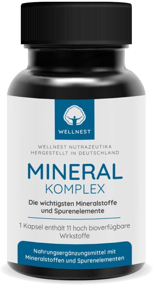Mineral-Komplex: basische Mineralien- und Spurenelemente (120 Kapseln) - Optimal bioverfügbare, aktive Mineralstoff- und Spurenelementverbindungen - mit besonderem Magnesiumanteil - urmax