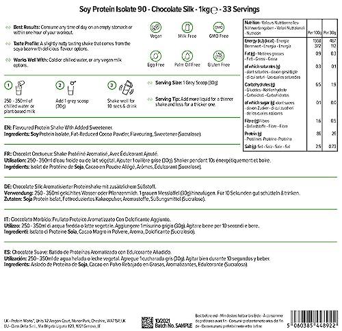 Protein Works Soja Protein 90 Изолат| 100% Веган, от устойчиво земеделие | Нискомаслено, без добавена захар | Без глутен | 2 кг, 1кг, 500гр - urmax