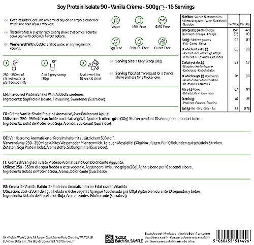 Protein Works Soja Protein 90 Изолат| 100% Веган, от устойчиво земеделие | Нискомаслено, без добавена захар | Без глутен | 2 кг, 1кг, 500гр - urmax