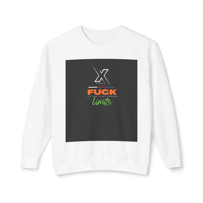 Crewneck Sweatshirt — “F**k Limits” Bold Graphic Crewneck 