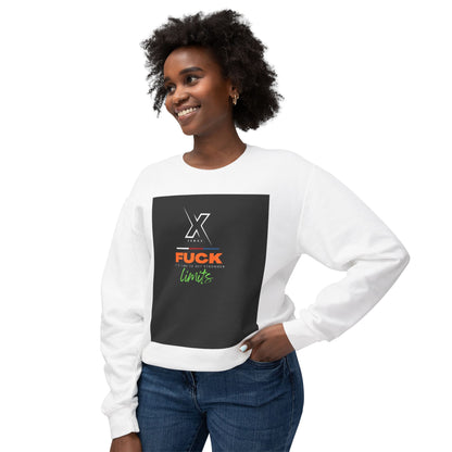 Crewneck Sweatshirt — “F**k Limits” Bold Graphic Crewneck 