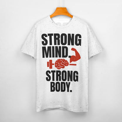 URMAX™ Strong Mind. Strong Body. – Мъжка Премиум Памучна Тениска